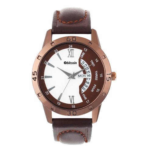 BITCOIN Wrist Watch For Men With Day & Date Indicator