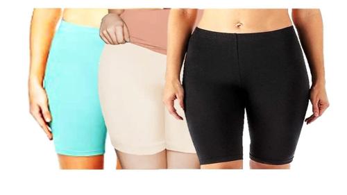 Regalia Procot Cotton Slip Shorts for Under Dresses Women Seamless Anti Chafing Underwear Panties Mid Thigh Boyshorts Lace/Plain Cycling Shorts Regular and Plus Sizes Combo Pack