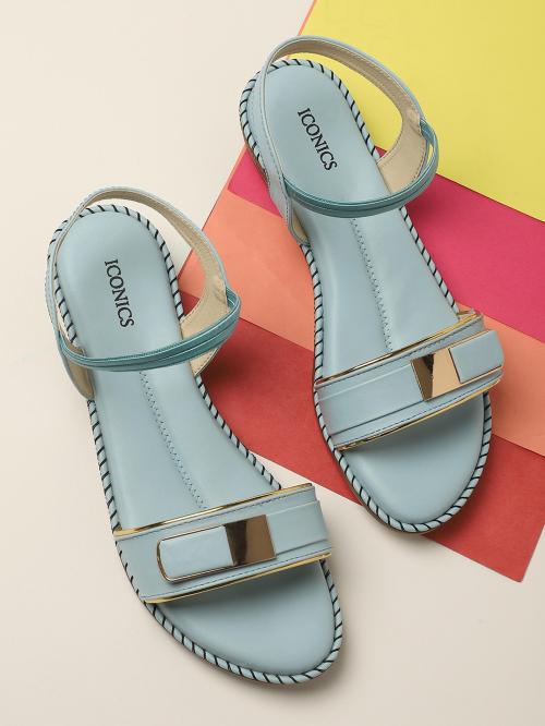 Iconics Blue Flats for Women