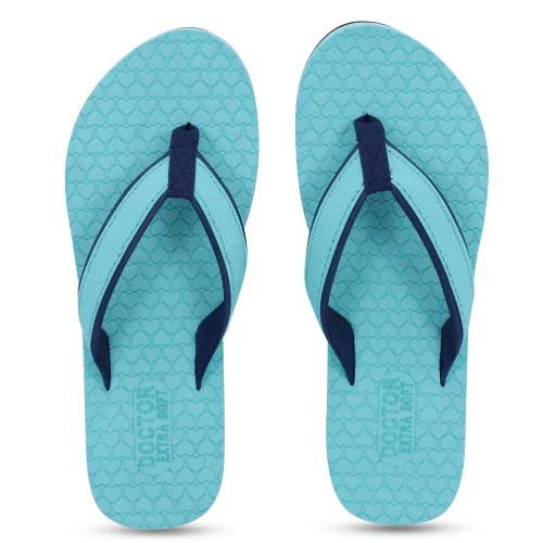 DOCTOR EXTRA SOFT Women's Bounce Back Technology Orthopaedic and Diabetic MCR Anti-skid Cushion Comfort Dr Sliders Flipflops Slippers D-03-C/Green-5 UK