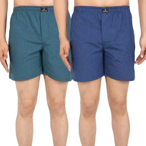 String Cotton Men Checks Back Pocket Boxer 0206Medium