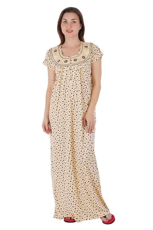 NACNO Women's Hosiery Cotton Sleepwear Nighty/Maxi/Nightgown