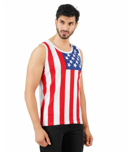 Jocker Men White Inner Elastic Vest (S)