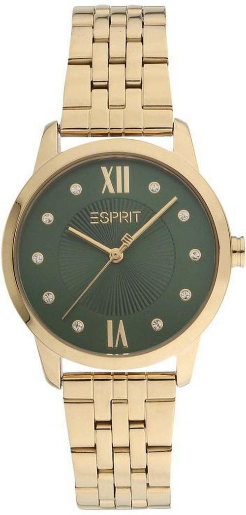 Esprit Analog Green Watch For Women (Es1L276M1065)