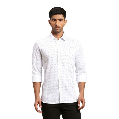 Parx Men White Formal Shirt
