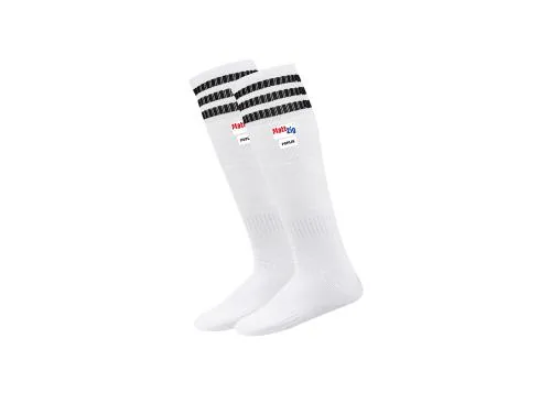 MattZig Knee High Poplin Football Socks (One Pair) - Black