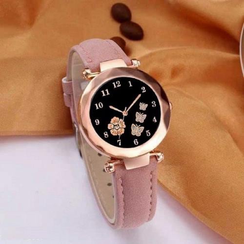 ILOZ Unique New Stylish pink women Collection classic Designer Leather Strap Charming Look Quartz Analog Ladies Girls Watches watch for women