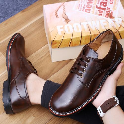 Dls Synthetic Leather Party Wear Dress Formal Shoes For Men And Boys(Brown)