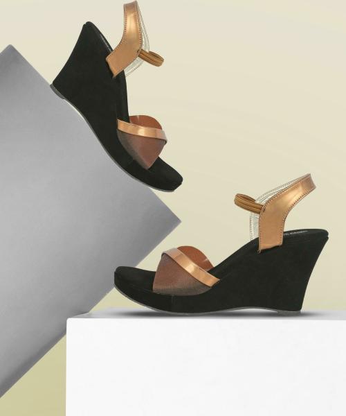 Madam Glorious Women Wedges Copper