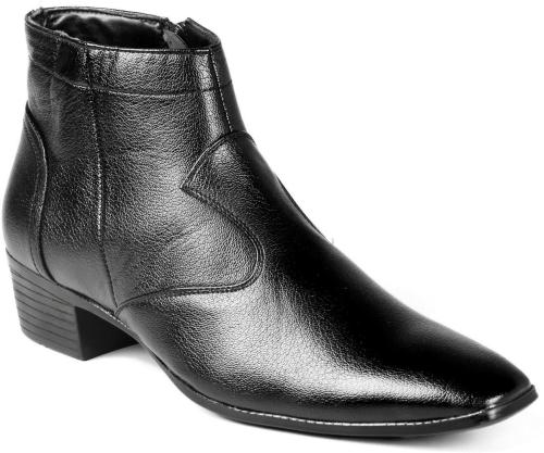 Fasczo Men Zipper Boots (Black)