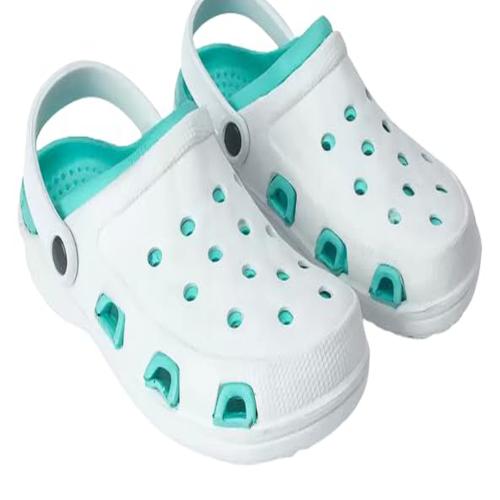 IAgri Text Light Weight | Best Fit | Anti Skid | Water Resistant | Cushioned Clogs for Men - White - 6 UK