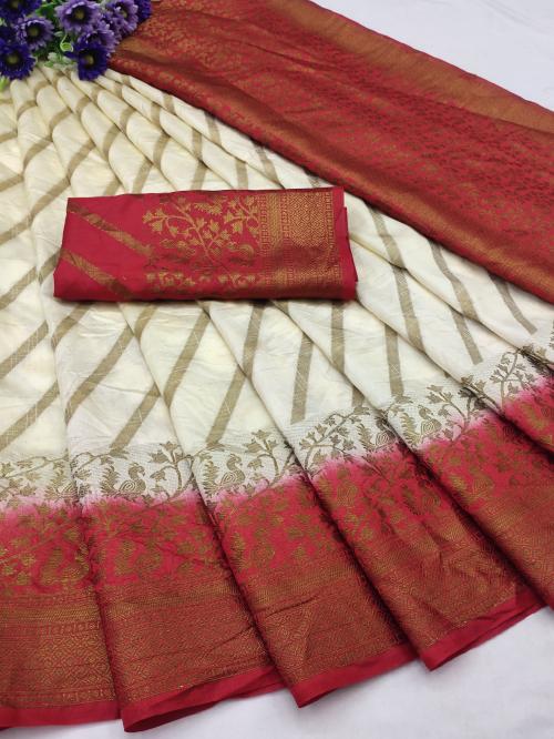 YUGLY Cottan Silk banasari Jacquard Sarees