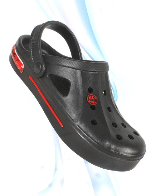 FLIPJONES EVA Clogs/Sandal for Men (Crocs-Cnvs-Black)