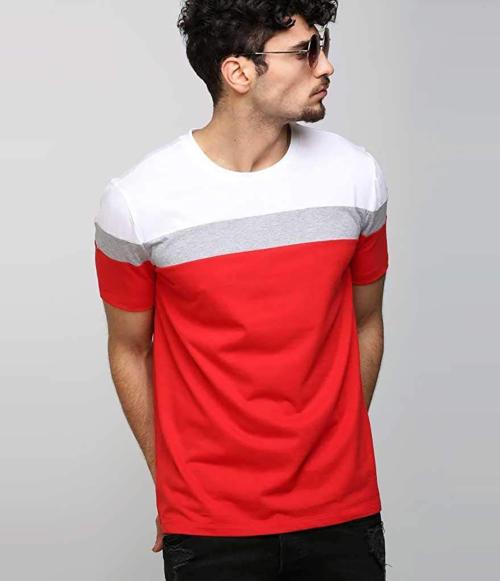 Rayware Indra Fashion Men Multicolor Striped Cotton Blend T-Shirt