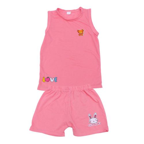 Shivarth Clothing T-shirt Short New Born Baby Cotton Sleeveles