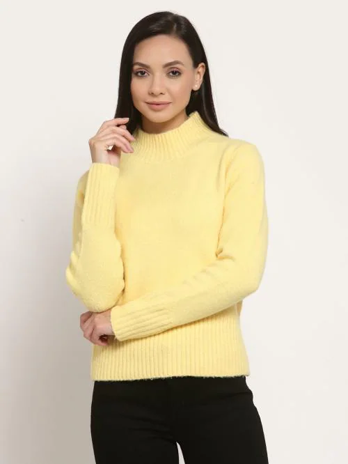 Mode By Red Tape Women Yellow Sweater