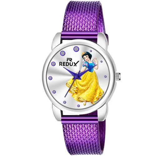 Redux KW-104 Analog Silver Dial Kids Watch for Girl's
