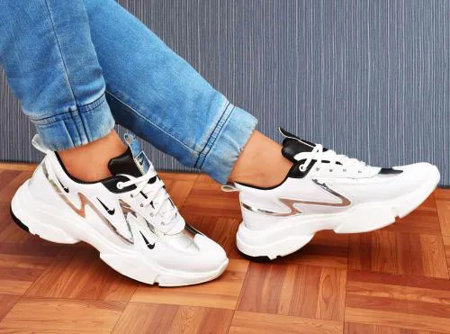 Pocy Gym, Jogging, Training shoes, Running Shoes For Men (White)