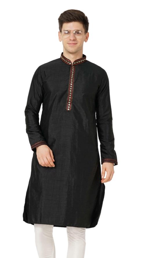 MR. DULHA Kurta Pyjama Set, Kurta Bottom Set, Ethnic Wear Set For Men, Kurta Pyjama Set For Men, Knee Length Self Design Kurta Pyjama, Wedding Kurta, Haldi Kurta, Party Wear Kurta, Engagement Kurta, Regular Fit Kurta Pyjama Set-S