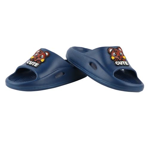 LEVOT Slip-on Peep Toe Shoes For Boys & Girls - Trendy Footwear For Stylish Little Feet (4- 4.5 Years)- Blue