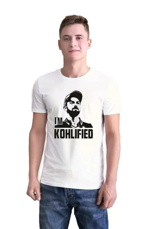 Ultrastyle Virat Kohli Graphic Printed Tshirt for Men | Regular Fit T-Shirts for Men | Round Neck Men’s Regular T-Shirt | Dry Fit Dot Knit Stylish T-Shirt for Men and Boys