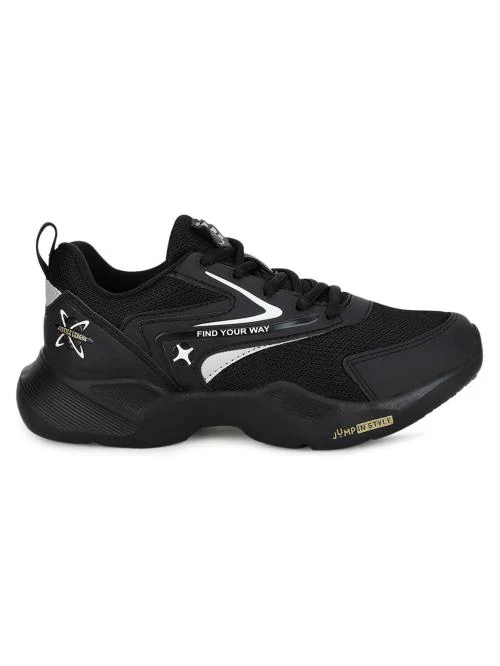 NINZA JR Black Child Running Shoes