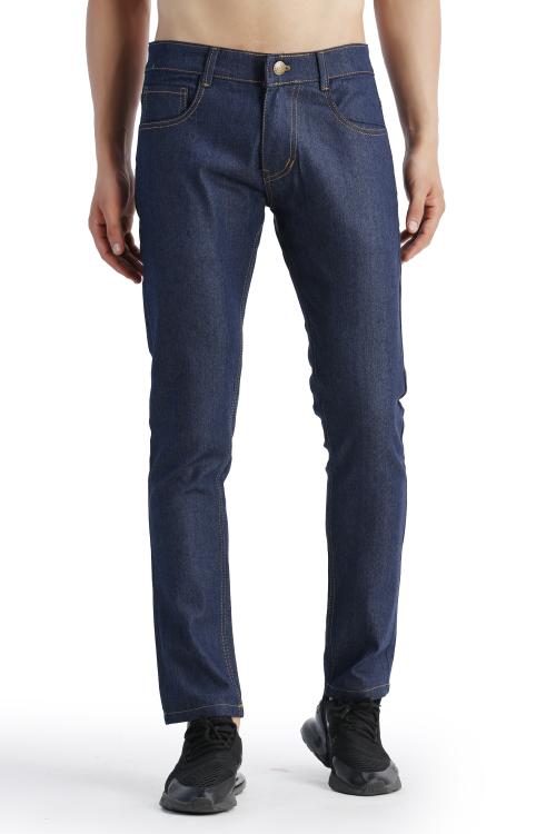 EditLook Men Slim Fit Solid Blue Jeans