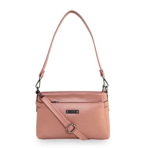 ESBEDA Peach Color Solid Pattern Soft Crossbody Slingbag For Women (12319)
