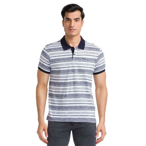 Parx Men Regular Fit 100% Cotton Polo T-shirt