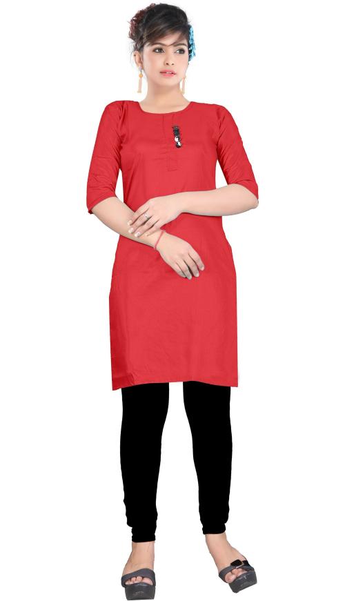 Buy Fabthreads Women Black Solid Cotton Rayon Kurti And Legging Set (S