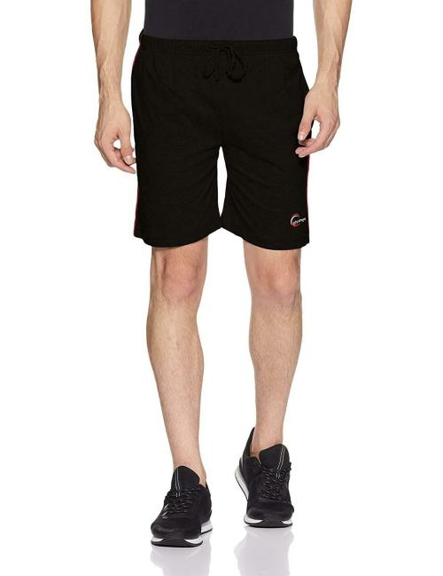 FUELCLUB Chromozome Men's Cotton Shorts (S-4803_S4803_Deep black_XL)