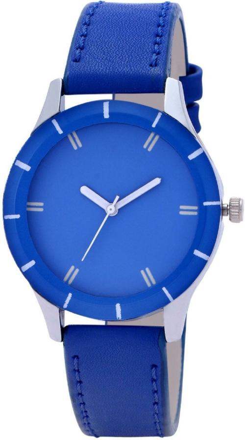 TRUE COLORS Analog Blue Dial Blue Strap Watch for Women