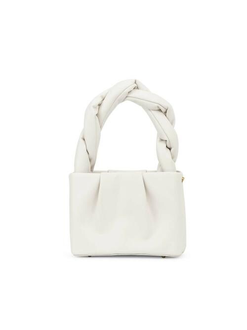 Miraggio Womens White Shoulder Handbag