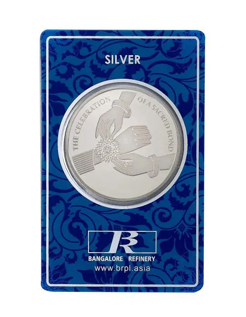 Bangalore Refinery 999 Silver Raksha Bandhan Coin 20g