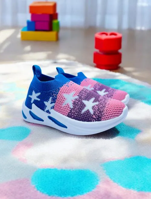 Fabbmate Light Weight Slip on Sneakers for Boys & Girls Kids Sports shoes Pack of 1