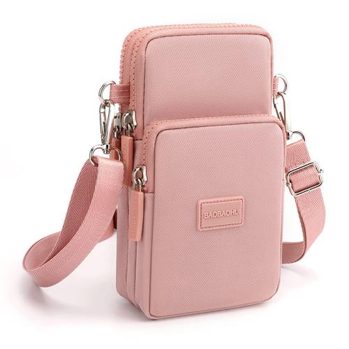 PALAY Small Crossbody Phone Bag for Women Mini Wallet Shoulder Crossbody Phone Bag with Earphone Cable Hole Wallet Clutch Bag for Women