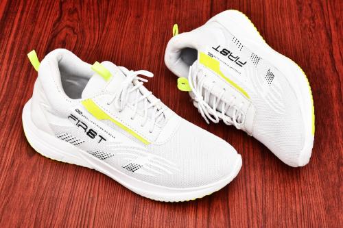 Pocy Gym, Jogging, Training shoes, Running Shoes For Men (White)