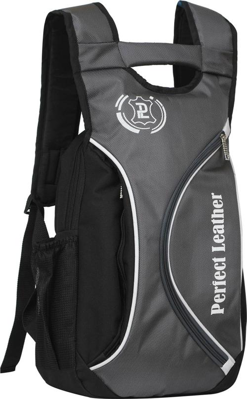 Buy Perfect Leather Grey Polyester Laptop Backpack for Unisex, 25 L