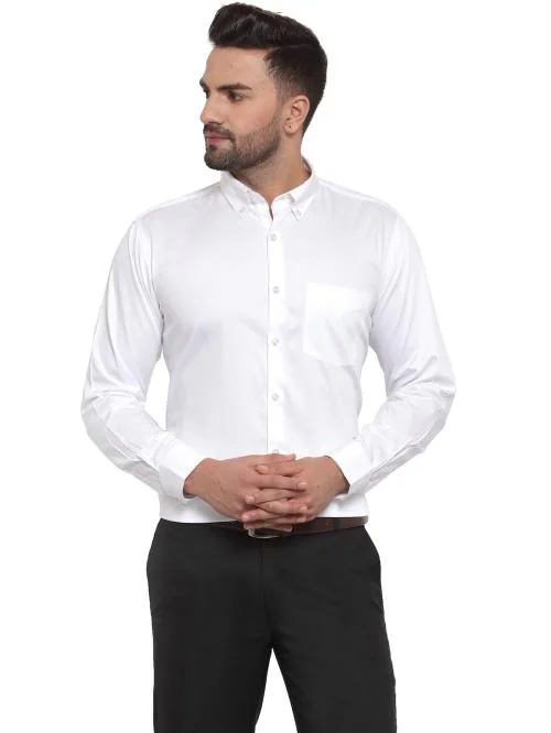 White Button Down Shirt For Mens
