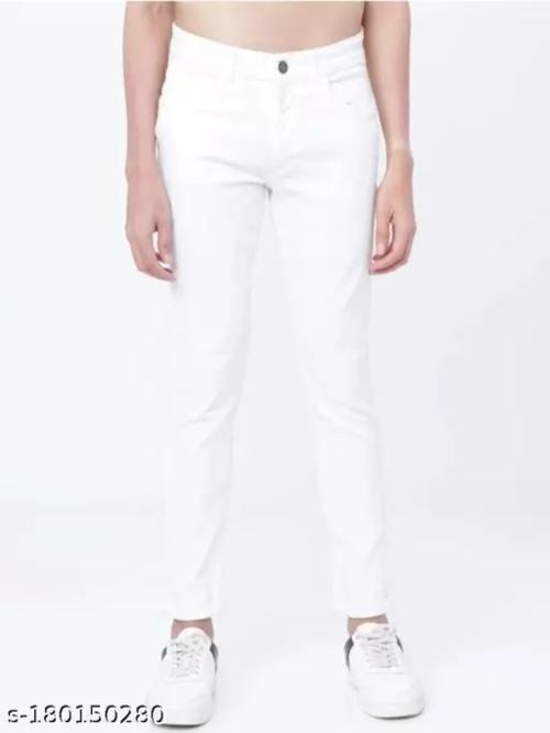 IDITU Gorgeous Men White Jeans White Colour 34 Size