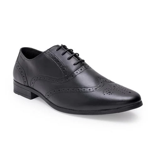 Red Tape Men Black Oxford Shoes
