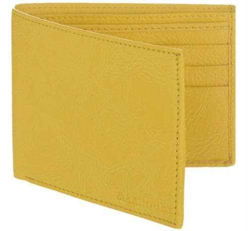 Markques Yellow Leather Men Wallet CL-4411