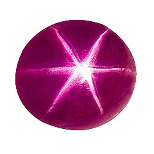 Retrend Design 8.20 Carat Non-Precious Metal Star Ruby Gemstone
