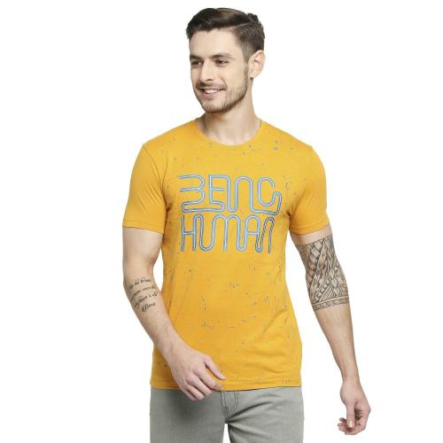 Being Human Mustard Short Sleeve T-Shirts