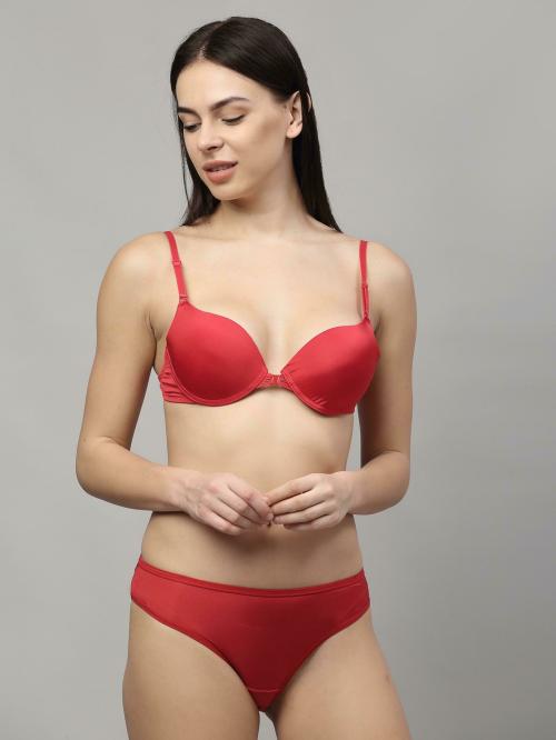 Buy PrettyCat Beige Solid Polyester Bra & Panty Set For Women ( PC-SET-FO)  Online at Best Prices in India - JioMart.