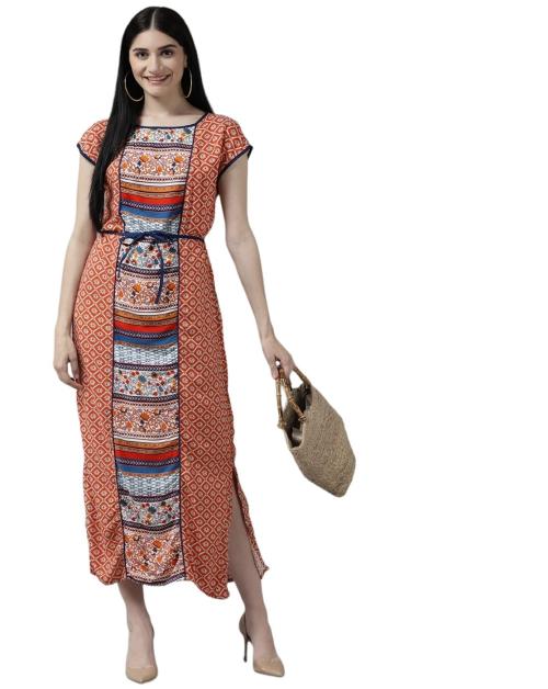 Aarika Womens Multi Color Georgette Party wear Dress