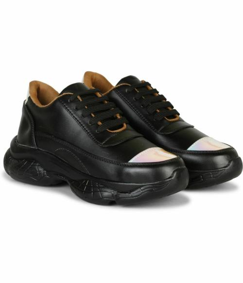 Krafter Black Casual Shoes for Women