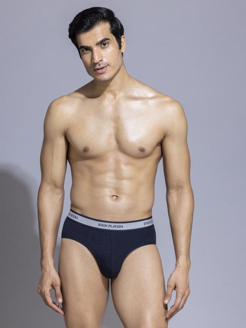 John Players Classic Cotton Brief in Black