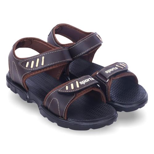 SFR XXX-1 Beige and Brown Sporty Casual Sandals for Men
