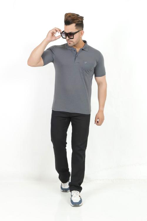 ROGER FEDERER Men's Polo Neck Tshirt with Single Pocket